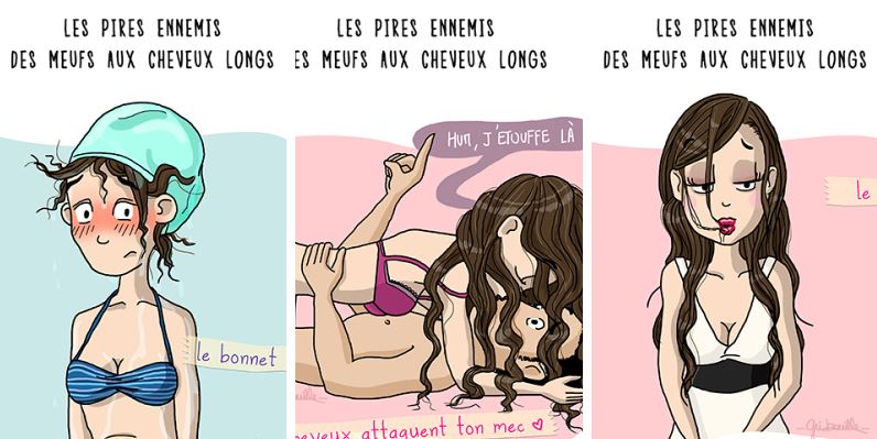 cheveux longs au quotidien