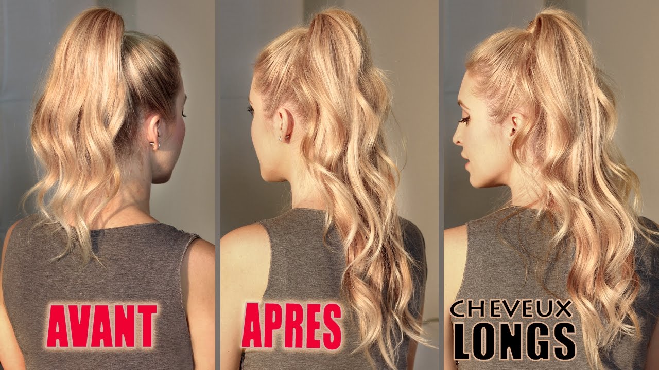 coiffures cheveux longs boucles astuces coiffure paresseuses