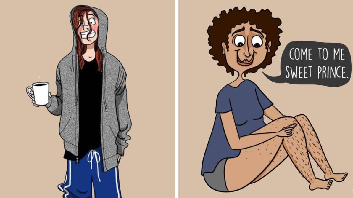 humour choses filles poils cheveux