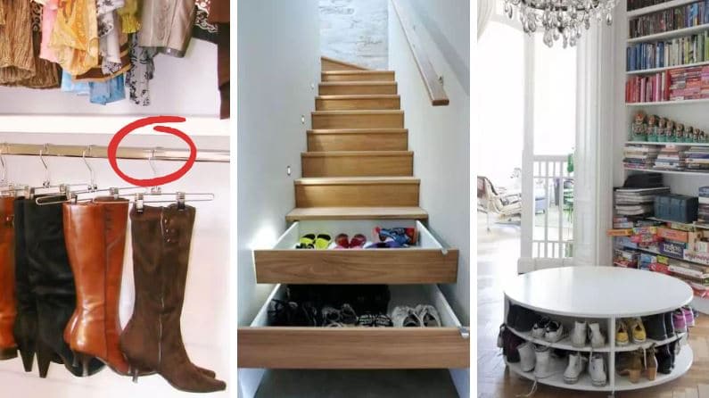 rangements chaussures idées inspiration DIY