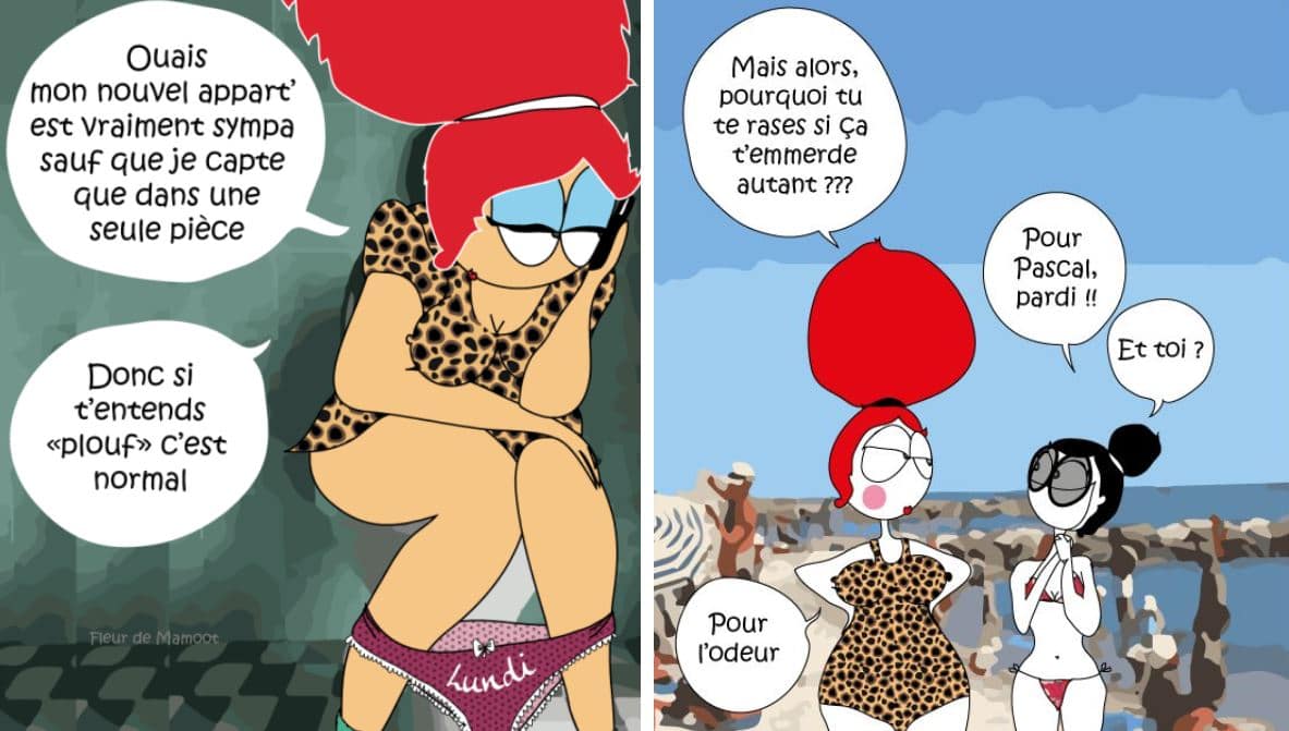 Fleur de Mamoot dessins humour complexes filles