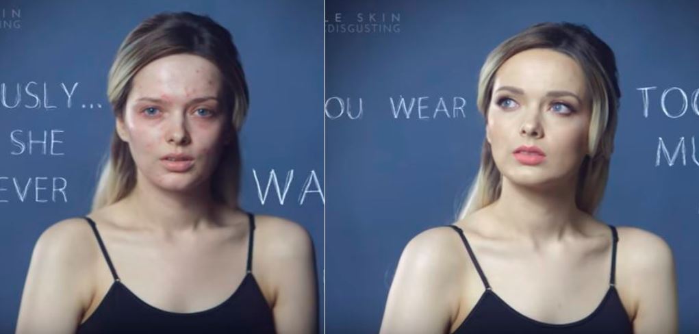 insultes avec sans maquillage youtubeuse beauté