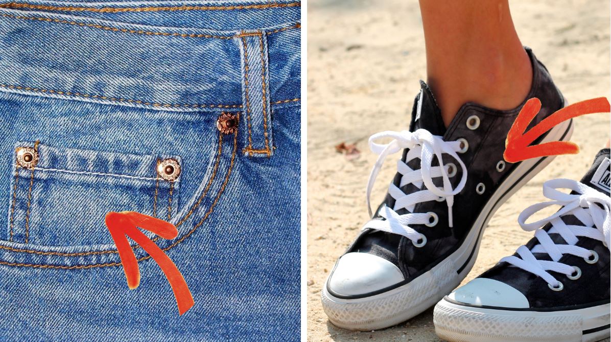 utilisations cachées fonctionnalités vêtements