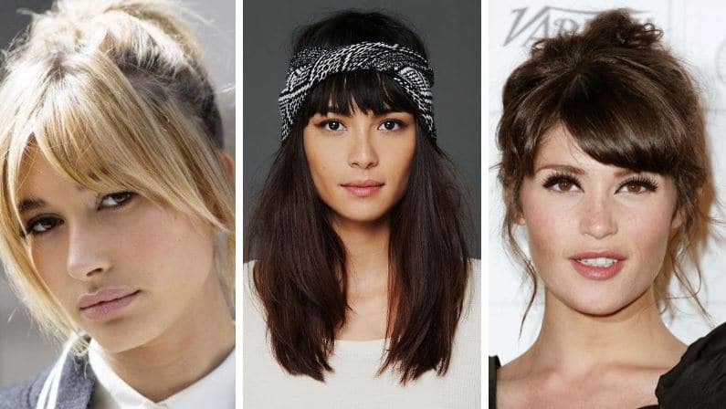 coiffures frange cheveux inspirations mode