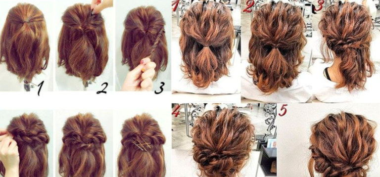 coiffures cheveux courts tuto