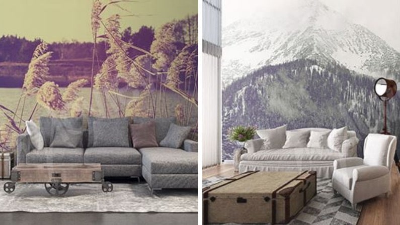 papier peint salon deco inspiration