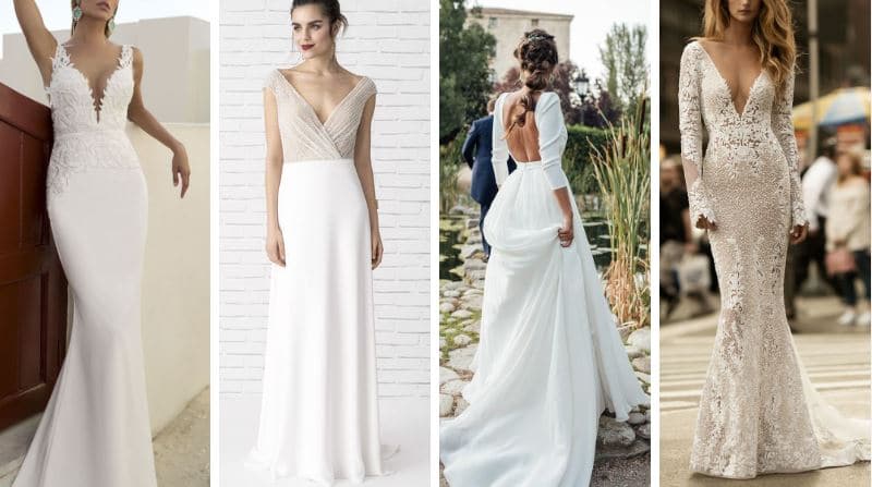 robes de mariée décolleté dos mode mariage