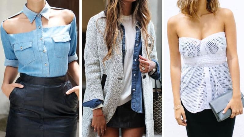 manières différentes de porter chemise mode