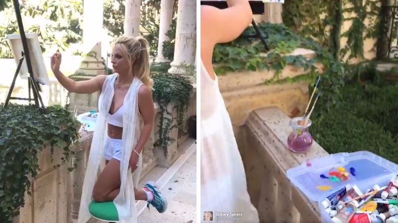 peinture Britney Spears tableau