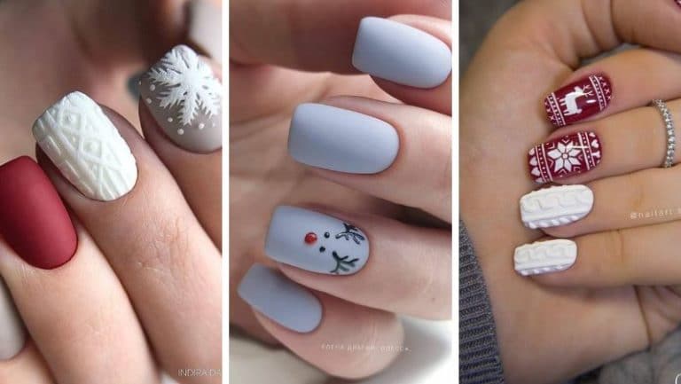 manucures de fête Noël ongles décoration nail art