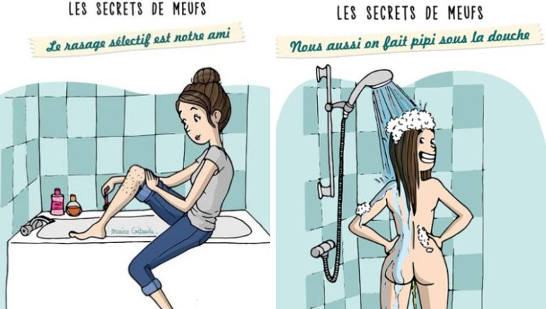 secrets de filles dessins humour marina gribouille