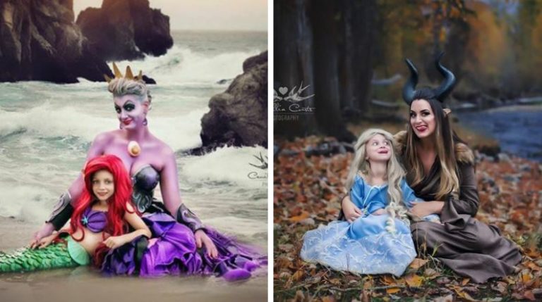 photos mère fille Disney déguisement