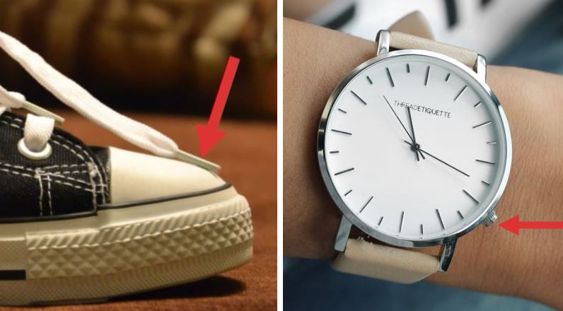 noms vêtements et accessoires montre chaussure