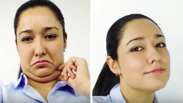 astuces contre le double menton exercice sport visage femme