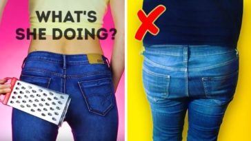 astuces vêtements quotidien jean râpe à fromage