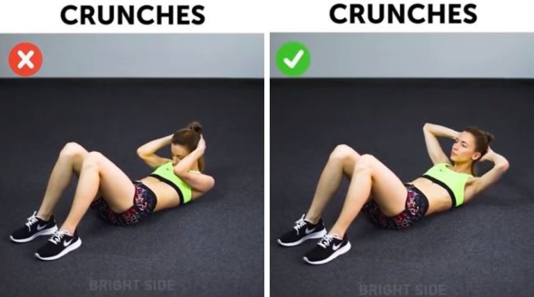 crunches abdos exercices sportifs erreurs femme