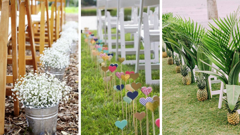 deco de mariage allée