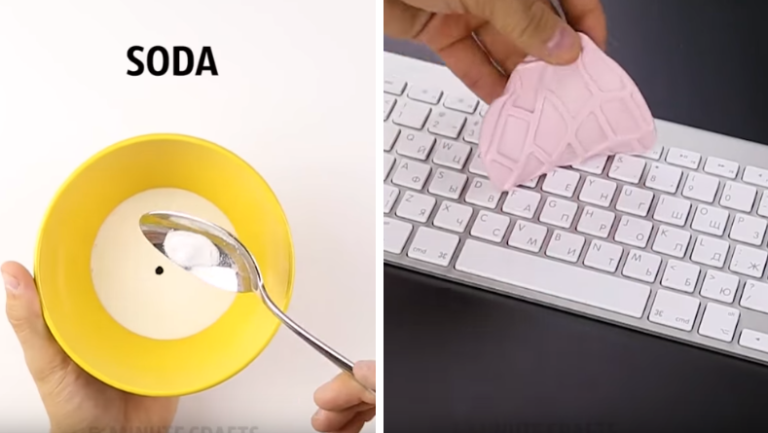 working girls laver son clavier de pc ordi