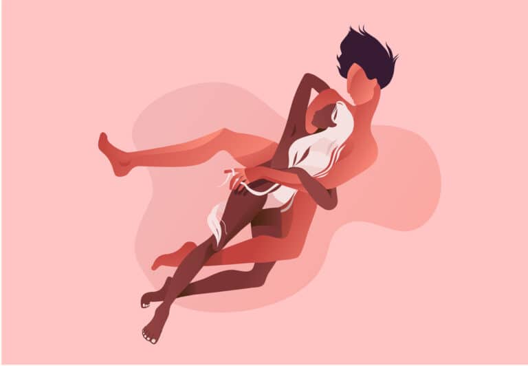 couple romantique amour posture lit amour sexe
