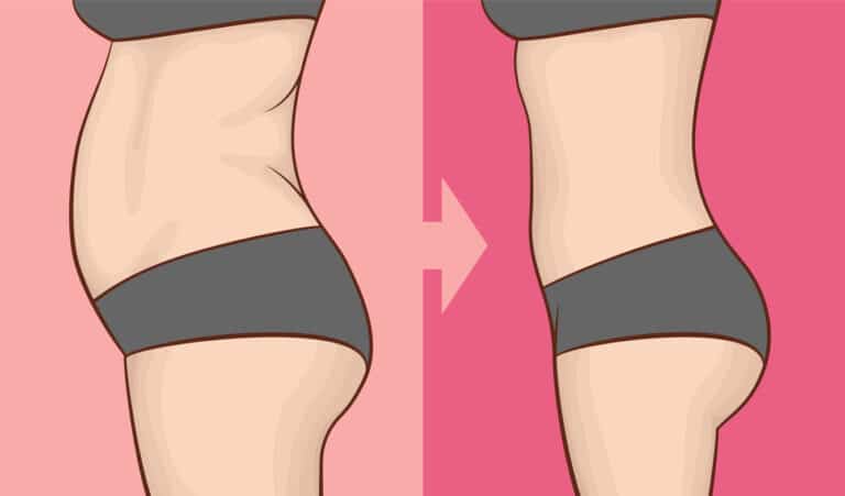 ventre plat avant après dessin abdos perdre du poids kilos