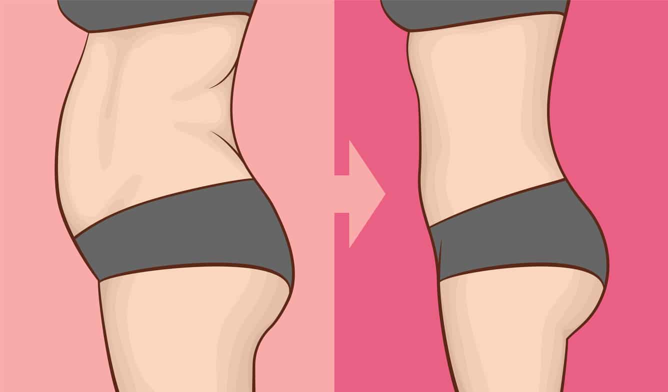 ventre plat avant après dessin abdos perdre du poids kilos