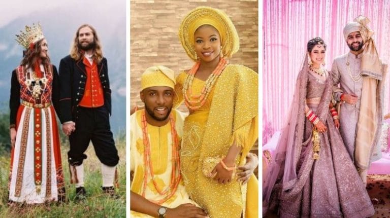 robes de mariée traditionnelles à travers le monde