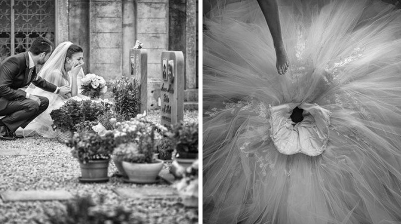 photo de mariage émouvante