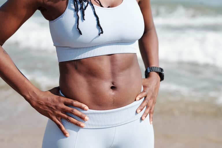 ventre plat femme abdos ceinture abdominale plage sport exercices