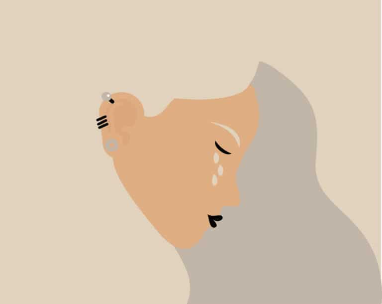 femme larmes triste pleurer dessin tristesse