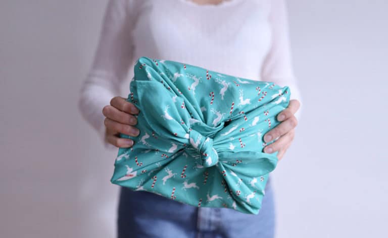 papier cadeau écologique en tissu