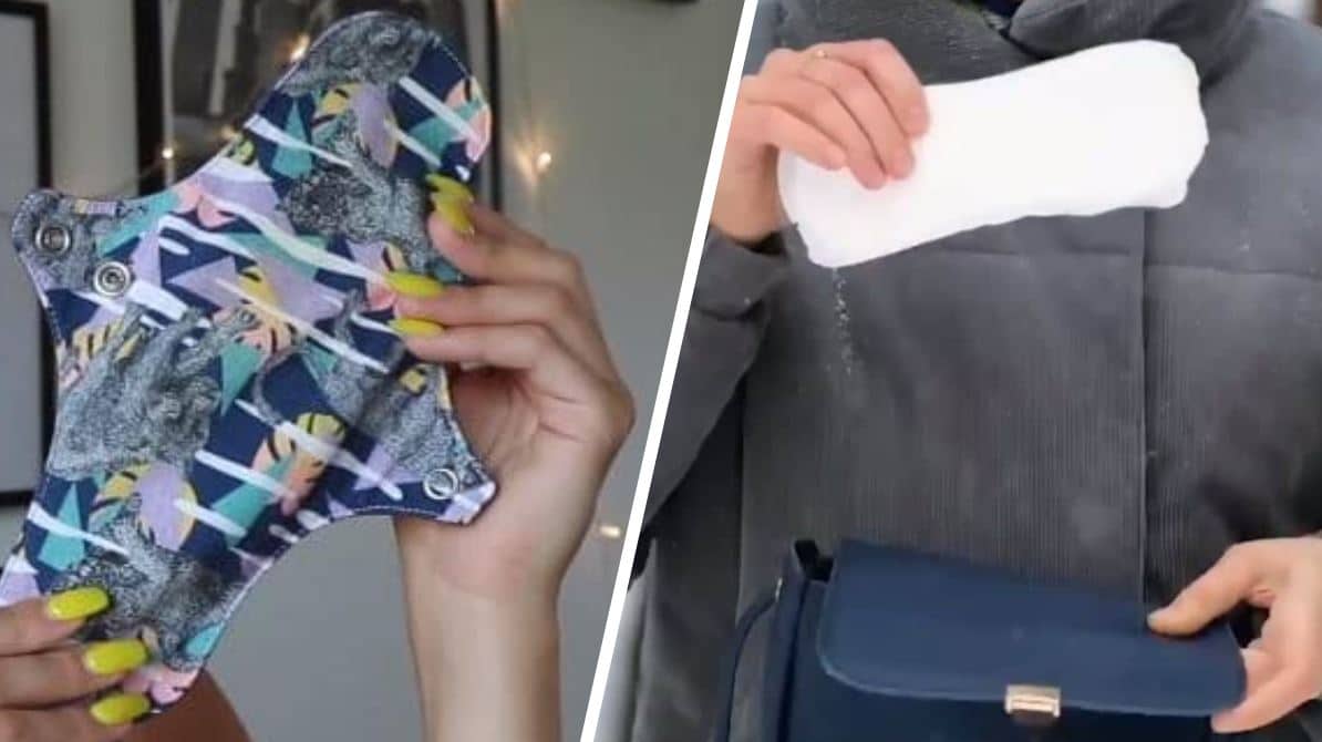 serviettes hygiéniques lavables et jetables