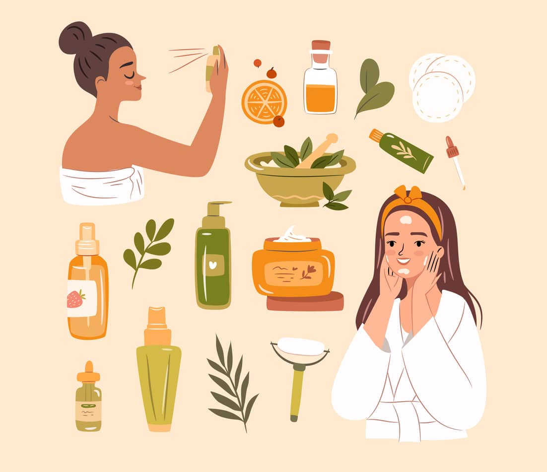 astuces beauté femme peau salle de bain prendre soin de soin produits cosmétiques