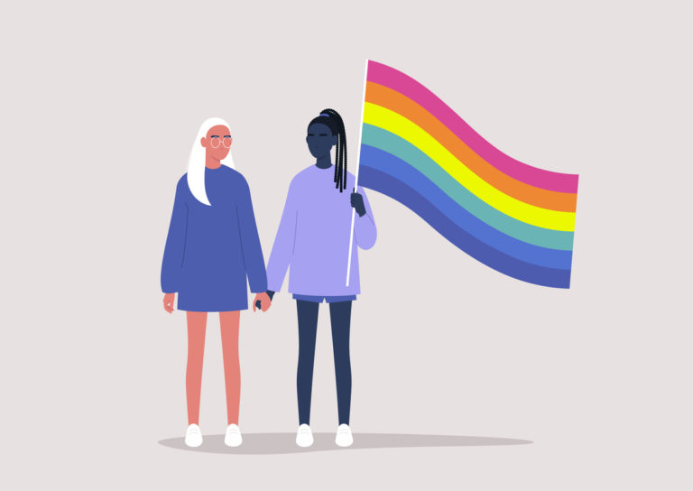 loi femmes gay lesbiennes homosexuelles drapeau arc-en-ciel LGBT couples homosexuels