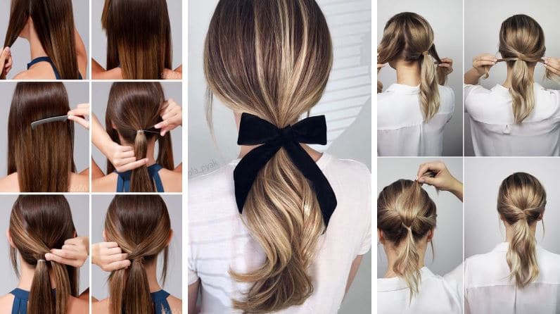 cheveux queues de cheval originales coiffures