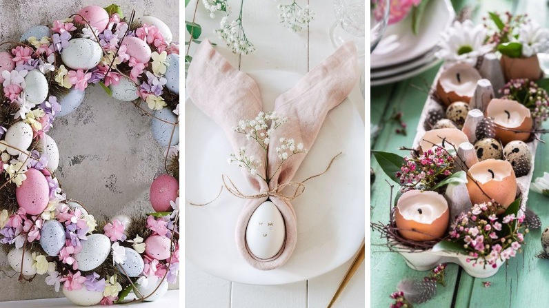 deco décorations Pâques table idees