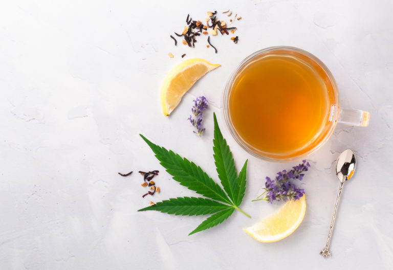 infusion de CBD cannabis plante gestion du stress