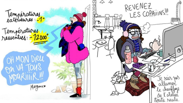 froid hiver frileuses dessins humour