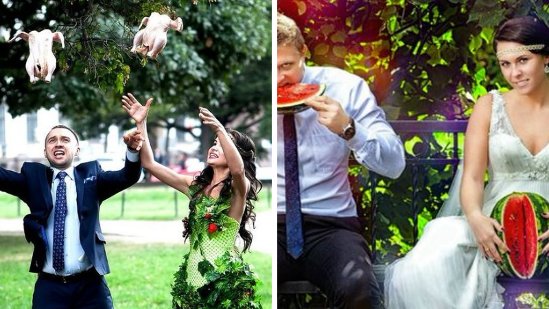 pires photos de mariage bizarres étranges