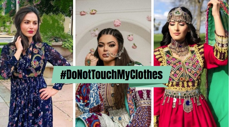 Donttouchmyclothes hashtag femmes afghanes mode robes talibans
