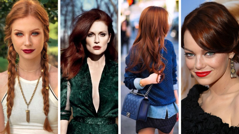 coiffures rousses cheveux roux coupes