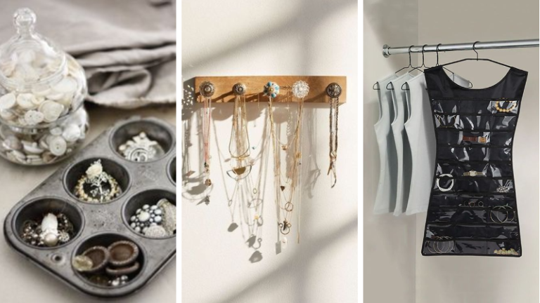 idées rangement bijoux astuces DIY