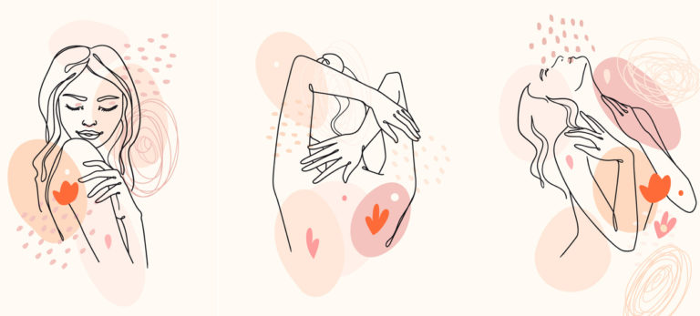 portrait dessin femme nue vallée orgasme