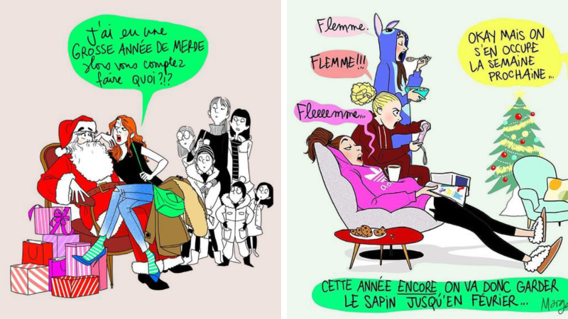 Noël Margaux Motin dessins filles fêtes