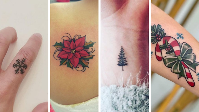 tatouages Noël inspirations tatouer fetes