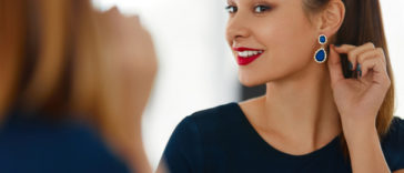 femme mode accessoires bijoux boucle oreille rétro boucles d'oreilles