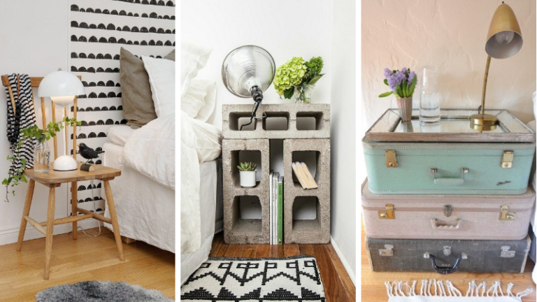 tables de chevet nuit DIY inspirations déco chambre