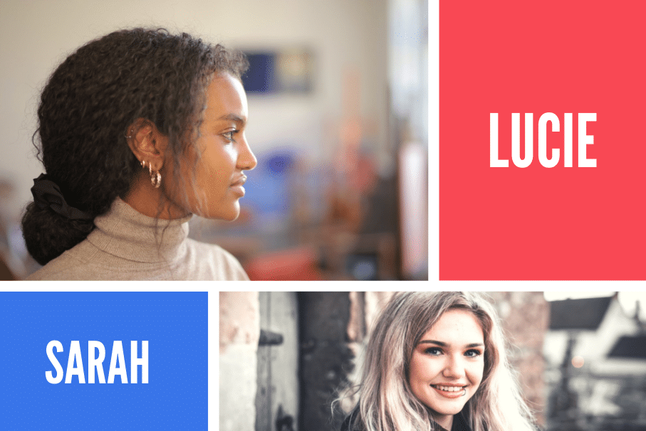Lucie Sarah prénoms personnalités