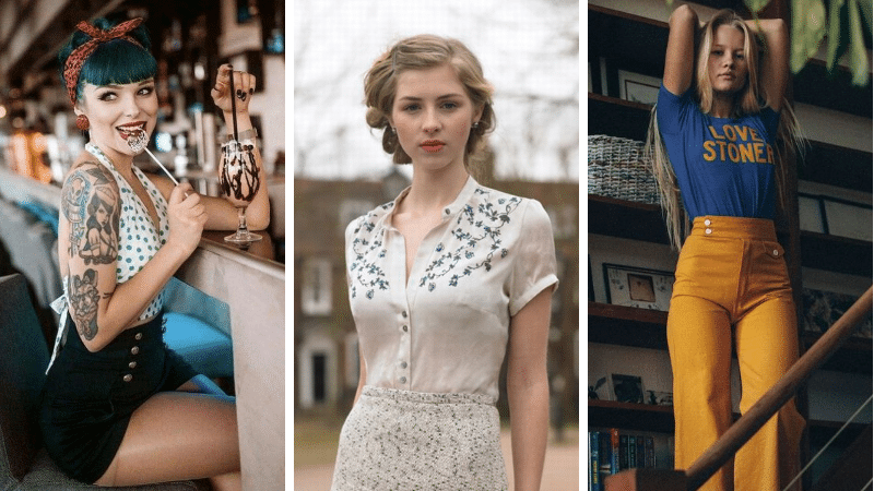 looks rétro vintage inspirations mode
