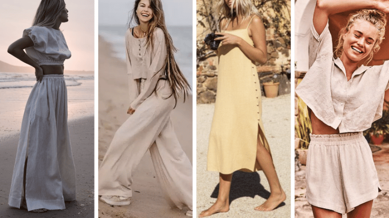 tenues été lin inspiration mode