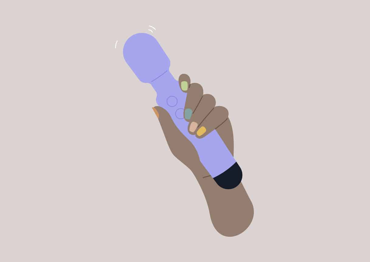 sex toy vibromasseur gode plaisir sexuel féminin dessin illustration main